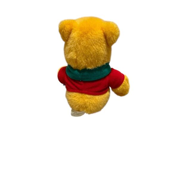 Disney Mattel Winnie The Pooh Scarf Stuffed Plush Doll Toy Holiday 8” - Picture 5 of 8